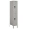 Salsbury Industries Wardrobe Locker, 12" W, 18" D, 66" H, (1) Wide, (2) Openings, Gray 62158GY-A